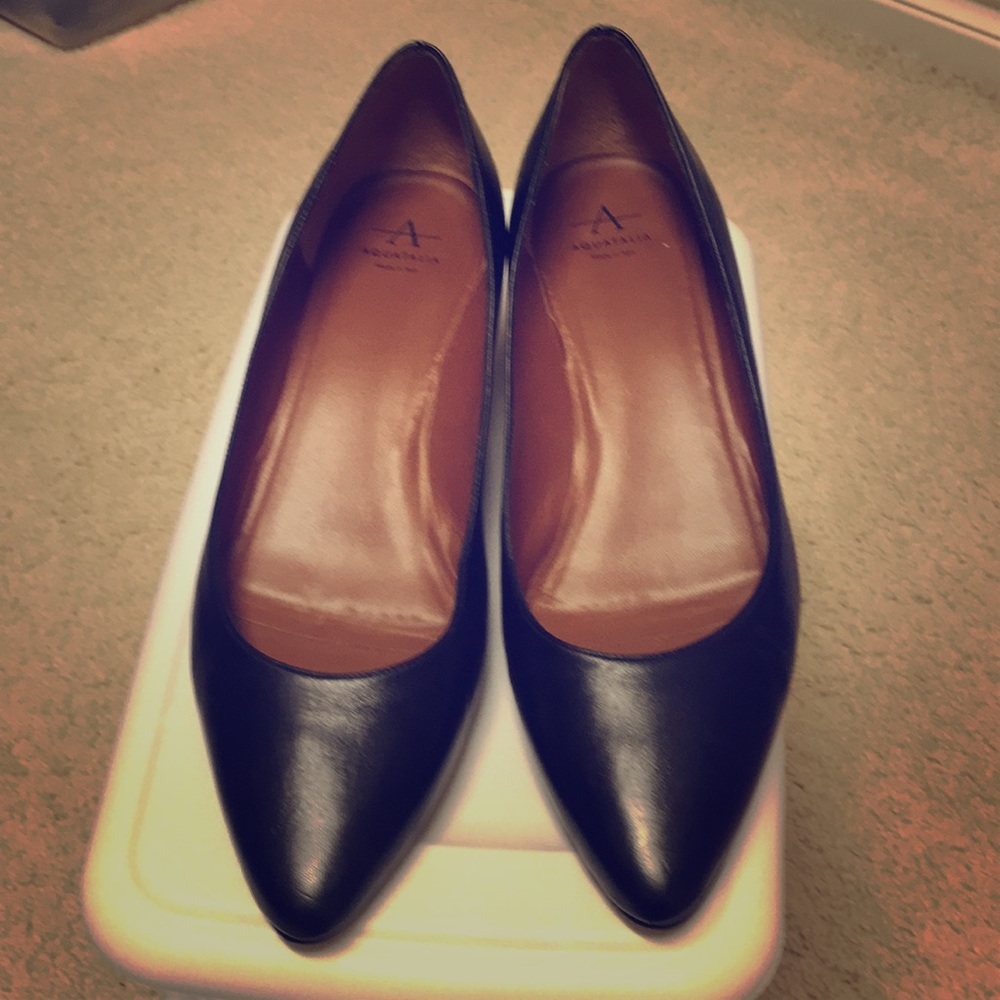 Aquatalia black pumps